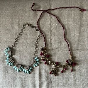 Faux pearl necklace and sweater Necklaces